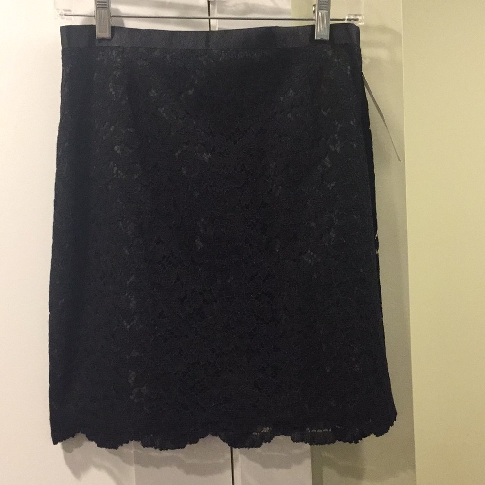 Lacy Lined black skirt
